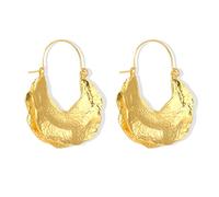 Pendientes de moda, aretes colgantes de gota, aretes de declaración retro punk gota de agua de metal pesado de lujo color dorado plateado aretes de gota joyería de moda, Zinc, No es una piedra