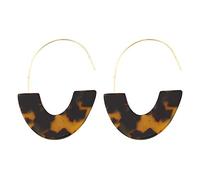 Pendientes de moda, modelo leopardo pendientes en forma de U colgante pendientes joyas para fiestas