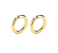 Pendientes de Mujer 2 Piezas de Acero Inoxidable para Mujer, Pendientes Falsos con Clip para la Oreja para Hombres sin Perforaciones, pequeños Pendientes Redondos Redondos Punk Simples Pendientes