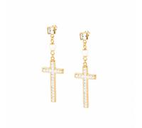 Pendientes de Mujer BROSWAY SOUL BSL24 Acero Inoxidable Dorado Cruz