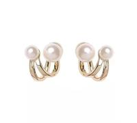 Pendientes de mujer con perlas de alta gama de moda pendientes de moda para todos los conjuntos de lujo de dos desgaste para accesorios de mujer joyas para fiestas Clever Treatment
