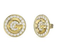 Pendientes de mujer de Guess de la colección G Crystal. Pendientes fabricados en acero y en color oro amarillo. Medidas: 10 mm. Referencia: JUBE05448JWYGT/U.
