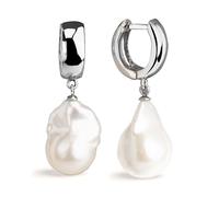 Pendientes de Mujer de Perlas Cultivadas de Agua Dulce Barrocas XL de más de 13 mm Colgantes SECRET & YOU - Pendientes de Plata de Ley de 925 milésimas.