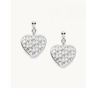 Pendientes de Mujer FOSSIL HEARTS JFS00489040 925% Plata Corazon