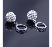Pendientes De Mujer, Pendientes De Botón Simplicidad Elegante Joyería Decorativa Pendientes De Ley 925 Efecto Diamante Pendientes De Bola De Cristal AAA Joyería De Oreja De Sra // 10 Mm,Mujeres