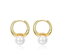 Pendientes de Mujer Pendientes de Perlas de Temperamento Pendientes Simples de Moda para Mujer Pendientes de Plata de Ley 925 con Perlas cultivadas de Agua Dulce Pendientes de Regalo de joyería