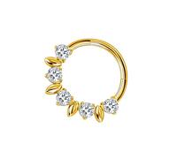 Pendientes De Nariz Con Incrustaciones De Diamantes Elegantes Cómoda Aleación De Acero Inoxidable Ideal Para Mujeres Modernas Y Entusiastas De Anillo De Nariz De Aleación De Acero Inoxidable