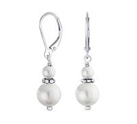 Pendientes De Novia De Perlas Cultivadas De Agua Dulce En Forma De Lágrima Para Mujeres Adolescentes .925 Plata Esterlina Palanca Hacia Atrás Boda Junio Piedra De Nacimiento