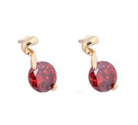 Pendientes de Oro Amarillo de 9k para Mujeres, bendiciones de ílago de hélice de Forma Redonda Especial de Forma Redonda para Mujeres Gold