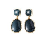 Pendientes de panel de color de poliacrilato topológico, mezcla de metal fino, plan de oscilación inconsistente para mujeres, fiestas, uso diario, aretes acrílicos topológicos, One Size, como se