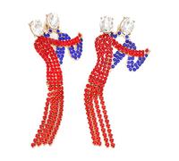 Pendientes de, pareja de baile Elegantes aretes de declaración, joyas de caída para la playa, fiesta, festival, vacaciones, vacaciones, ropa cotidiana, mujeres, 2.68x1.1 pulgadas