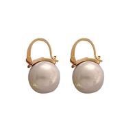 Pendientes de perlas de doble cara Yet Trendy High End Textura Earrings For Women Ohrringe Nickelfrei Set, talla única, Metal, Sin piedra preciosa