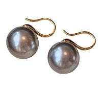 Pendientes de perlas de tacón alto para mujer, plata de ley 925, perlas austriacas, varios tamaños, seguros para pieles sensibles