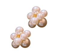 Pendientes de perlas que muestran hermosos materiales de aleación de agua dulce y resistentes para cada atuendo elegante para todos los días