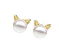 Pendientes de perlas y tachuelas de cobre resistentes a las alergias, diseño ligero, perfectos para uso diario, aretes para mujer, One Size, como se describe, como se describe