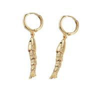 Pendientes de pez únicos que simbolizan vigor y agilidad, anillos colgantes de cobre resistente para un uso cómodo, As show, Cobre