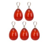 Pendientes de Piedra de 5 Piezas, Encantos de Colgante de Joyería de Agata de Cristal con Ganchos de Acero Inoxidable para Pendientes de Collar con Llavero
