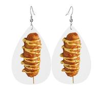 Pendientes De Piel Amante De Los Perritos De Maíz Aretes De Lujo Para Mujer Para Vida Cotidiana Vacaciones