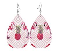 Pendientes de piel con textura étnica tribal africana, para mujeres, ligeros, minimalistas, niñas, exquisitos adornos y regalo de San Valentín, One Size, Cuero, No es una piedra preciosa