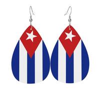 Pendientes De Piel Cuba Modernos Aretes De Lujo Moda Para Vida Cotidiana Para Mujeres Y Niñas