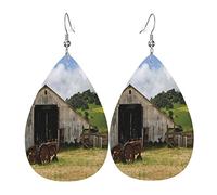 Pendientes de piel de delfines artísticos para mujer, ligeros, minimalistas, exquisitos adornos y regalo de San Valentín, One Size, Cuero, No es una piedra preciosa