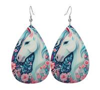 Pendientes de piel de unicornio estilo corte papel, accesorios para mujer, adecuados para el uso diario, viajes y viajes.