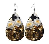 Pendientes de piel de vara de oro, pendientes de estilo europeo y americano para mujeres jóvenes, regalos de cumpleaños o regalos del día de San Valentín