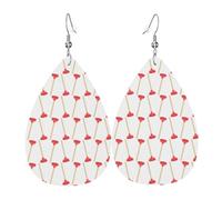 Pendientes De Piel Desatascador De Inodoro Moda Pendientes En Forma De Lágrima Ligero Aretes De Cuero Con Forma De Lágrima Para Vida Cotidiana Vacaciones Fiestas