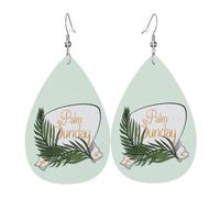 Pendientes De Piel Domingo De Ramos Decoración De Ropa Pendientes De Cuero En Forma De Lágrima Textura Ligera De Lujo Para Adecuados Para Fiestas Decoración De Ropa