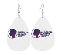 Pendientes De Piel En Septiembre Nos Vestimos De Azul Mes De Concientización Sobre Aretes De Cuero Con Forma De Lágrima Decoración De Ropa Para Vida Cotidiana Decoración De Ropa