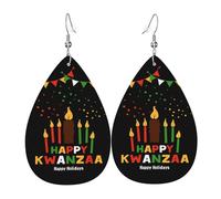 Pendientes De Piel Fiesta De La Herencia Africana De Kwanzaa Decoración De Ropa Aretes De Lujo Moda Para Adecuados Para Fiestas Decoración De Ropa