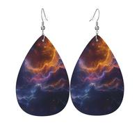 Pendientes De Piel Galaxia Misteriosa Y Hermosa Lujo Pendientes De Lágrima Modernos Aretes Para Decoración Vida Cotidiana Bodas