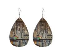 Pendientes De Piel Herramientas De Estilo Vintage En El Taller Textura De Lujo Ligera Pendientes De Cuero En Forma De Lágrima Textura Ligera De Lujo Para Decoración De Ropa Para Mujeres Y Niñas