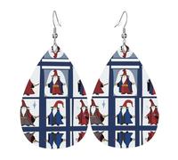 Pendientes De Piel La Hora De Las Brujas Moda Pendientes De Cuero Elegancia Aretes De Cuero Con Forma Para Bodas Vida Cotidiana Fiestas