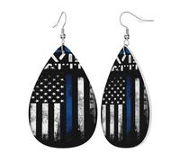 Pendientes De Piel Las Vidas Azules Importan Textura Ligera De Lujo Pendientes De Cuero En Forma De Lágrima Para Adecuados Para Fiestas Decoración De Ropa