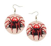 Pendientes De Piel Linda Arañita Roja Para Mujer Aretes De Lujo Moda Para Decoración De Ropa Para Mujeres Y Niñas