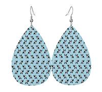 Pendientes De Piel Lindo Lindo Perro Terrier Mi Mejor Amigo Moda Pendientes En Forma De Lágrima Modernos Aretes De Cuero Con Forma De Gota Para Mujeres Decoración Viajes