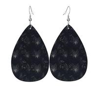Pendientes De Piel Lobos Arbóreos Místicos Moda Pendientes Colgantes De Piel Diversión Aretes De Cuero Con Forma Para Decoración Bodas Fiestas