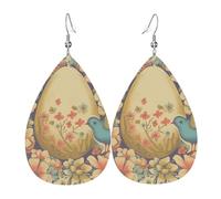 Pendientes De Piel Mis Mejores Deseos De Pascua Modernos Pendientes En Forma De Lágrima Lujo Aretes De Cuero Con Forma De Lágrima Para Vida Cotidiana Mujeres Decoración