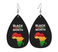 Pendientes De Piel Octubre Es El Mes De La Historia Negra De 2026 Pendientes De Piel Modernos Para Adecuados Para Fiestas Vida Cotidiana