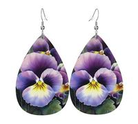 Pendientes De Piel Perfección Del Pensamiento Moda Pendientes De Cuero En Forma De Lágrima Textura Ligera De Lujo Para Vacaciones Decoración De Ropa