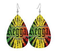 Pendientes De Piel Reggae Rastafari Estilo Rasta Camuflaje Camuflaje Pendientes De Piel Moda Para Decoración De Ropa Adecuados Para Fiestas