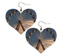 Pendientes De Piel Rueda De La Fortuna Moda Aretes De Lujo Decoración De Ropa Para Vida Cotidiana Para Mujeres Y Niñas