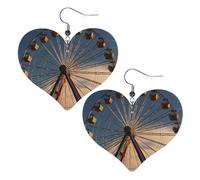 Pendientes De Piel Rueda De La Fortuna Textura Ligera De Lujo Pendientes De Piel Modernos Para Decoración De Ropa Vida Cotidiana