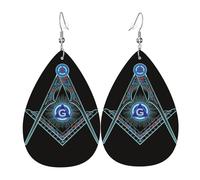 Pendientes De Piel Símbolos Mágicos Sagrados Masónicos Moda Pendientes De Piel Para Mujer Para Adecuados Para Fiestas Vida Cotidiana