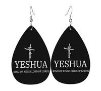 Pendientes De Piel Yeshua Jesús Cristianismo Modernos Aretes De Cuero Con Forma De Lágrima Decoración De Ropa Para Adecuados Para Fiestas Para Mujeres Y Niñas