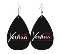 Pendientes De Piel Yeshua Jesús Cristianismo Para Mujer Pendientes De Cuero En Forma De Lágrima Textura Ligera De Lujo Para Decoración De Ropa Vida Cotidiana