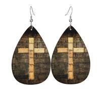 Pendientes De Piel Yeshua Jesús Cristianismo Textura De Lujo Ligera Pendientes De Cuero En Forma De Lágrima Para Mujer Para Decoración De Ropa Adecuados Para Fiestas