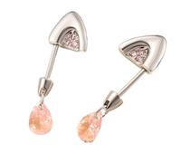 Pendientes de piercing para cartílago con forma de gota, ligeros, para uso diario, orejas de gato coloridas, accesorios de oreja de acero inoxidable, talla única, como se describe, como se describe