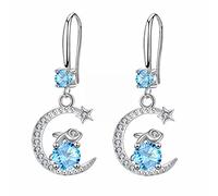 Pendientes de plata 925 gotas de circonita con personalidad, temperamento con incrustaciones, pendientes finos minimalistas con diamantes, pendientes de conejo, pendientes completos para aldaba de